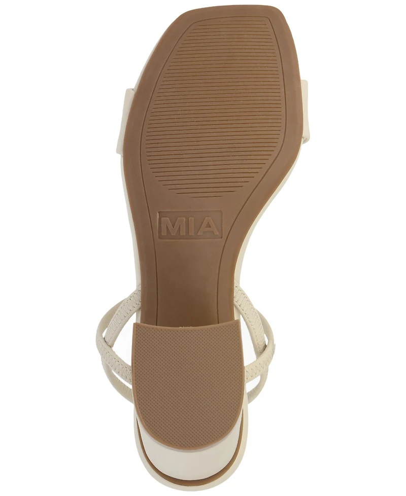 Mia Women's Elastic Ankle-Strap Dress Sandals