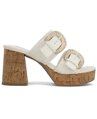 Mia Women's Woven Raffia Platform Dress Sandals
