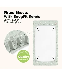 KeaBabies Waterproof Crib Sheets for Boys, Girls, 2pk Baby Fitted Sheet, Mattress Protector