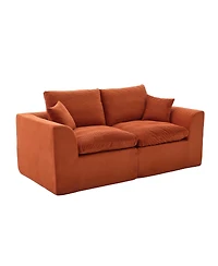 Streamdale Furniture Modular Sectional Sofa Cloud Couch, Comfy Modern 2 Seater with Removable Cushion Covers