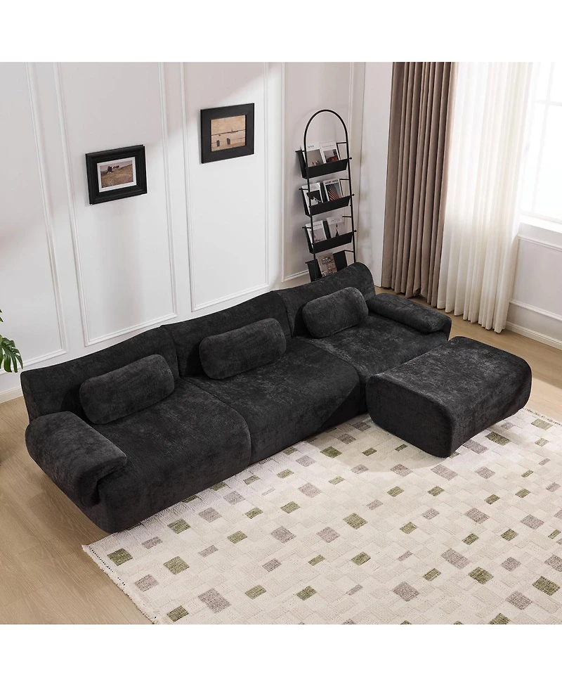 Streamdale Furniture Modular Combination Armchair, Bamboo Joint Shape