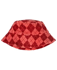 Harry Potter Baby Boys 3-Pc Hogwarts Crest Top, Argyle Shorts & Reversible Bucket Hat Set