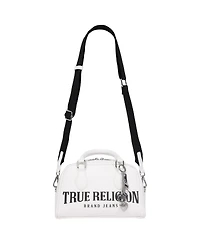 True Religion Bombe Logo Satchel with Charm