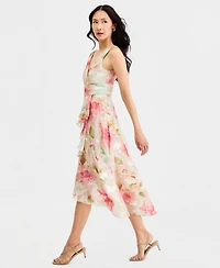 Adrianna Papell Women's Cascading Tiered Midi Dress