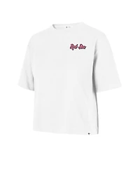 47 Brand Women's White Boston Red Sox Collage Script Reed City T-Shirt