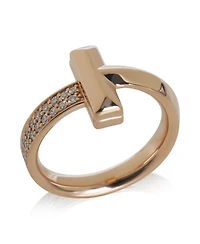 Pre-Owned Tiffany & Co Rose Gold Diamond Tiffany T T1 Ring