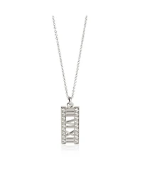 Pre-Owned Tiffany & Co White Gold Diamond Atlas Bar Pendant