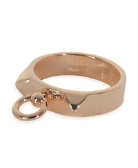 Pre-Owned Hermes Rose Gold Small Model Collier de Chien Ring