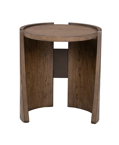Cayden 24" Veneers Round End Table