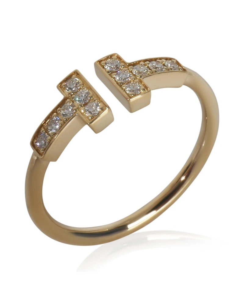 Pre-Owned Tiffany & Co Yellow Gold Diamond Tiffany T Wire Ring