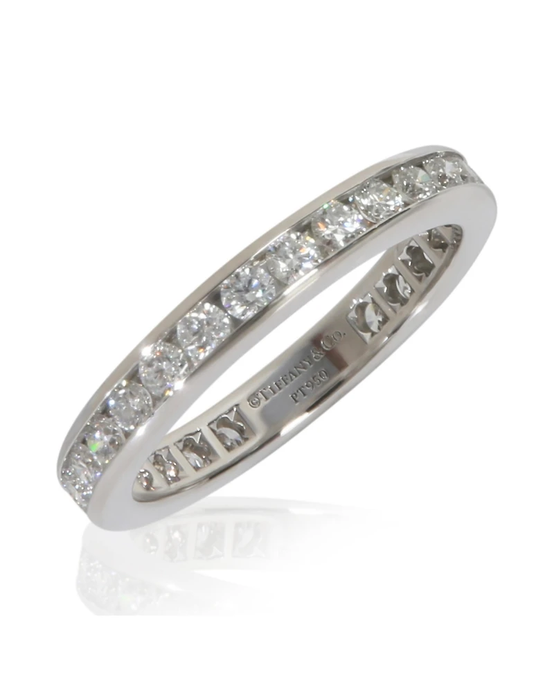 Pre-Owned Tiffany & Co Platinum Diamond Channel Set Eternity Band