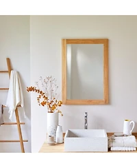 Tikamoon Solid Teak Framed Mirror Bathroom Living Room