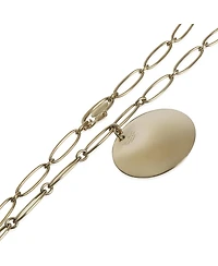 Pre-Owned Tiffany & Co Yellow Gold Elsa Peretti Round Disc Necklace