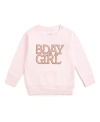 Sweet Wink Baby Girls Pearl BDay Patch Sweatshirt