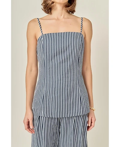 English Factory Women's Striped Long Top