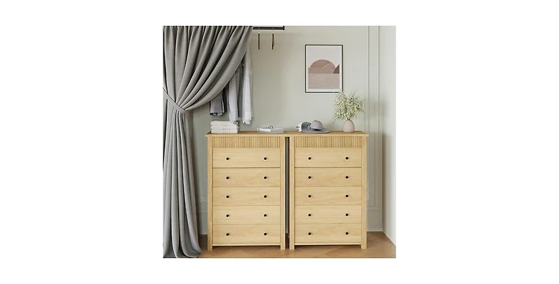 gaomon 5 Drawer Tall Dresser for Bedroom