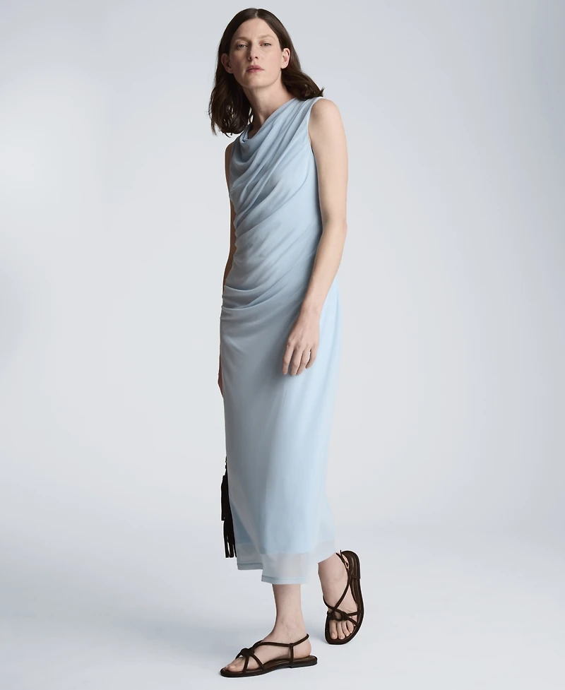 Kenneth Cole Women's Draped Detailed Modern Midi Dress