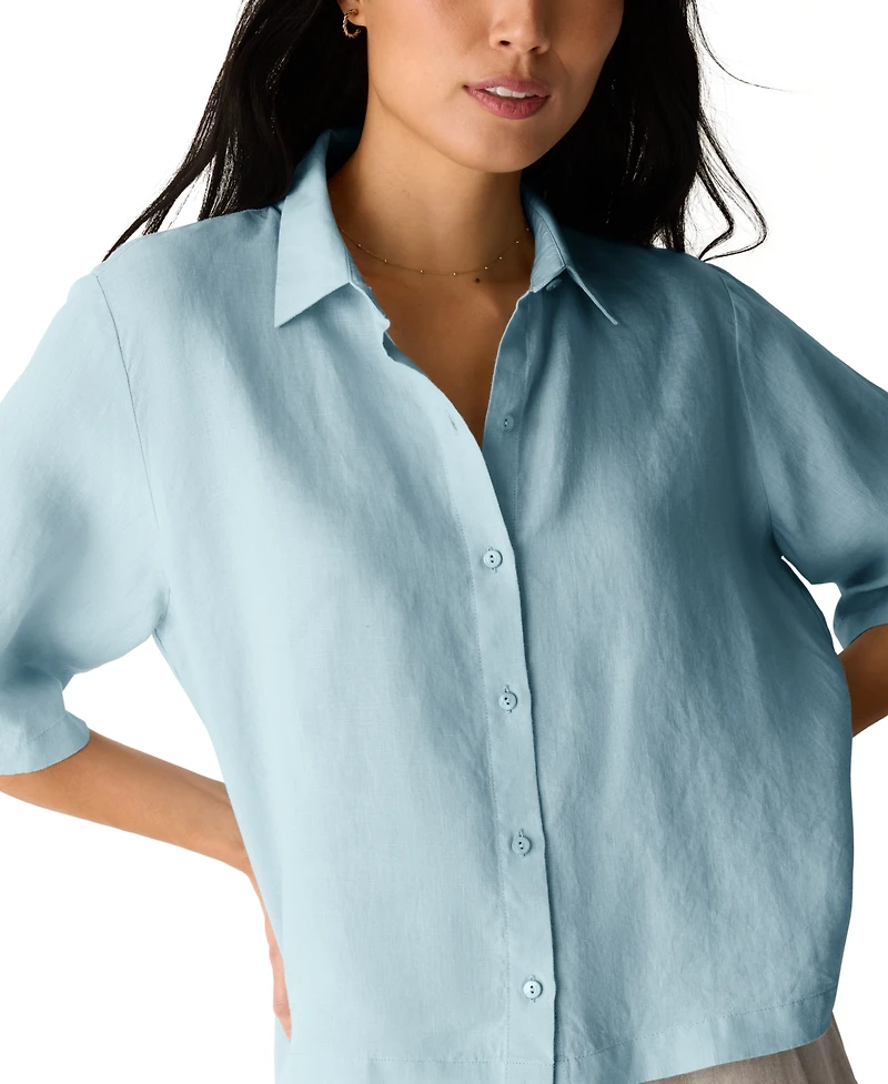 Eileen Fisher Women's Classic Collar Shirt