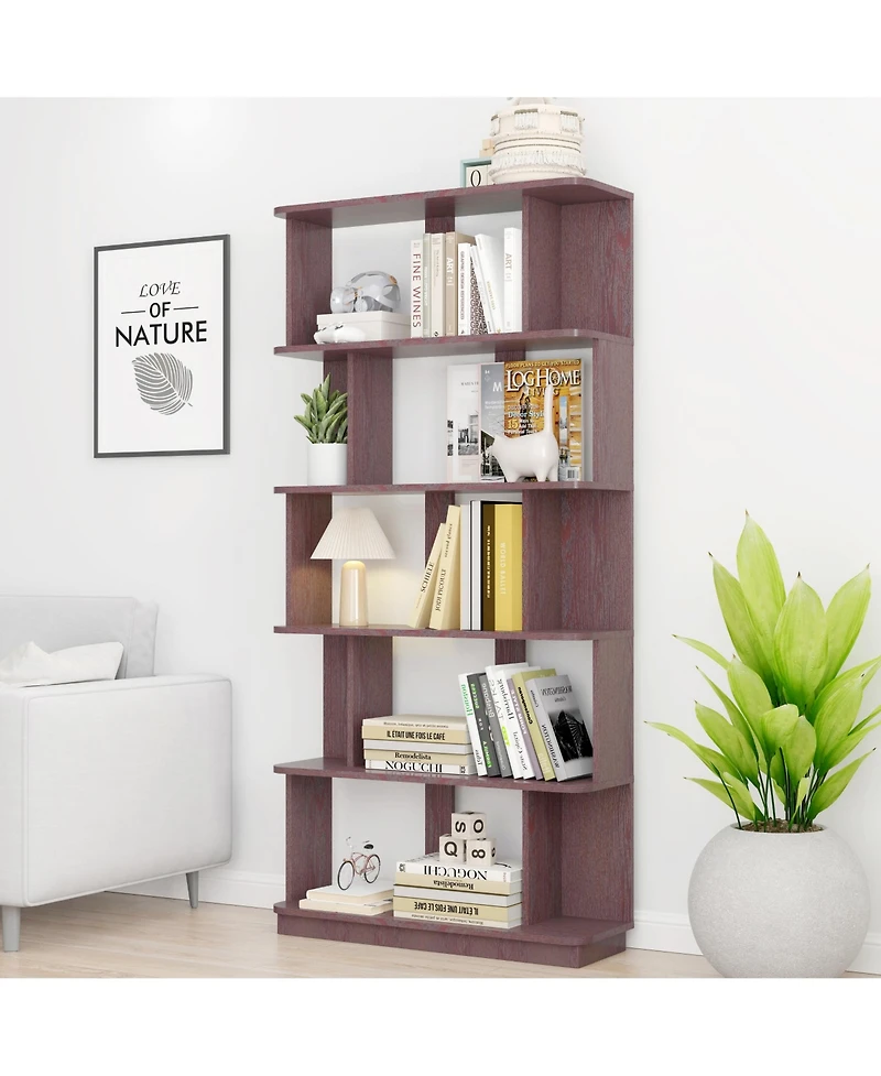 Rainsken 5-Tier Bookcase