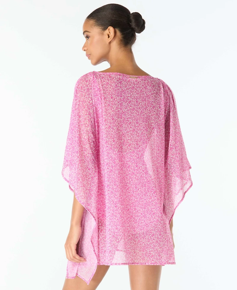 Michael Kors Women's Boat Neck Cover-Up Swim Caftan