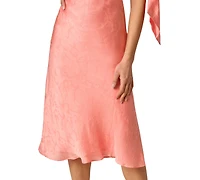 Woven Jacquard Midi Dress
