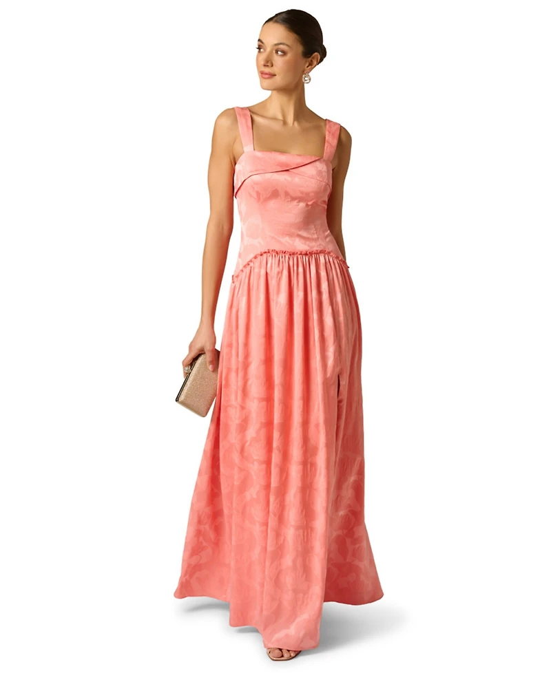 Woven Jacquard Long Dress