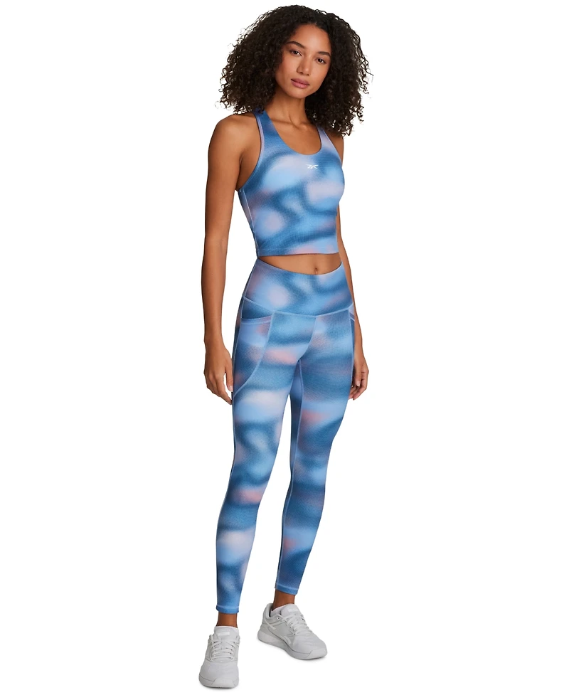 Reebok Women's Cropped Printed Sports Bra