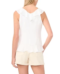 1.state Women's V-Neck Ruffle-Sleeve Blouse
