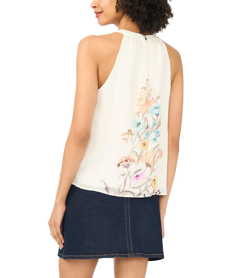 Vince Camuto Women's Crewneck Sleeveless Blouse