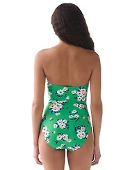 kate spade new york Women's Bandeau Neck One-Piece Swimsuit