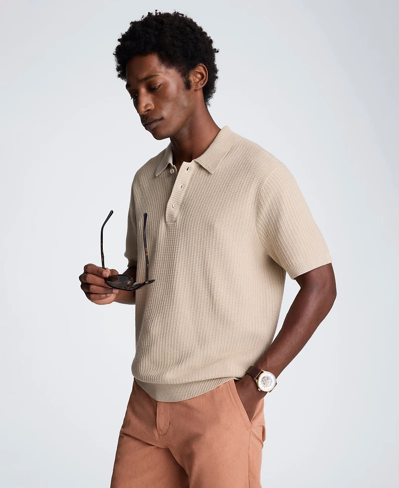 Kenneth Cole Men's Slim Fit Polo Sweater