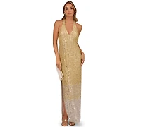 Adrianna Women's Sleeveless V-Neck Gown