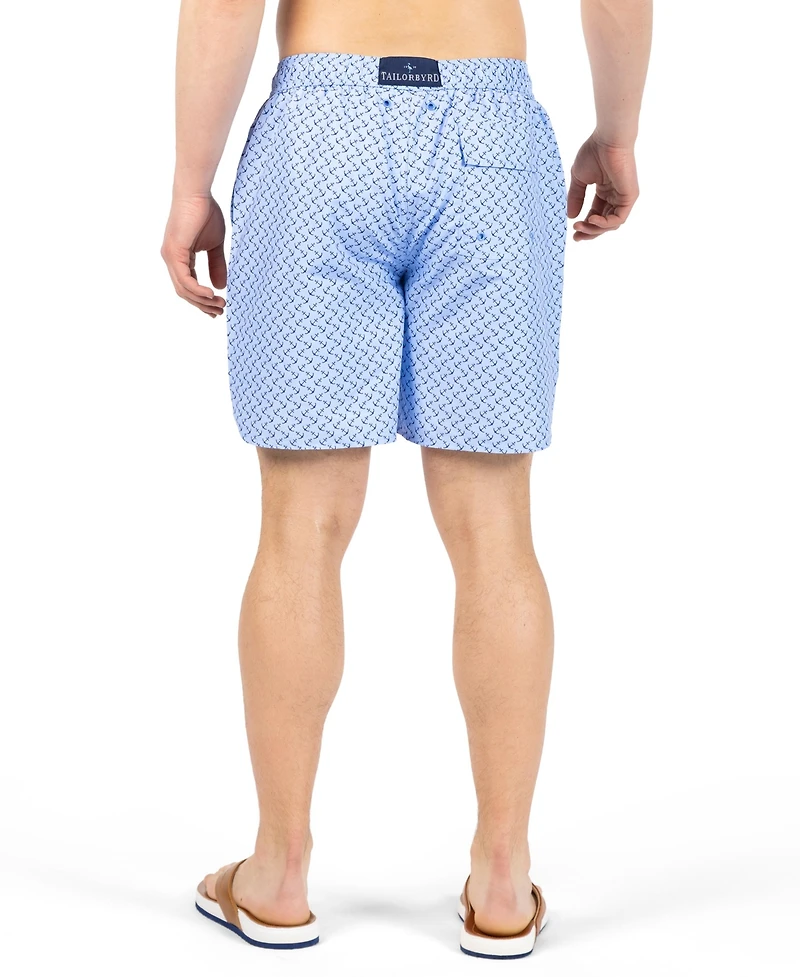 Tailorbyrd Men's Anchors Printed Swim Shorts