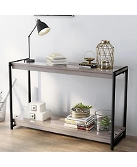 gaomon 40" 2-Tier Console Table with Storage Shelf