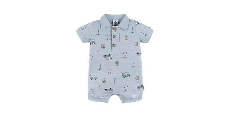 Gerber Baby Boys Polo Golf Romper