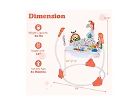 Slickblue Toddler Activity Center Jumper with Lights & Music Toys