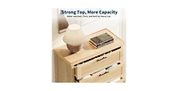 gaomon Fluted Dresser for Bedroom with 5 Drawers, 42.9 in Tall Chest of Large Drawers with Large Clothes Storage Cabinet