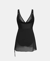 Cupshe Women's V-Neck Adjustable Straps Swim Dress