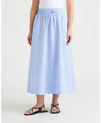 Ellen Tracy Women's Flare Skirt with Drawcord