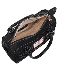 True Religion Denim Heritage Satchel with Top Handles & Crossbody Strap