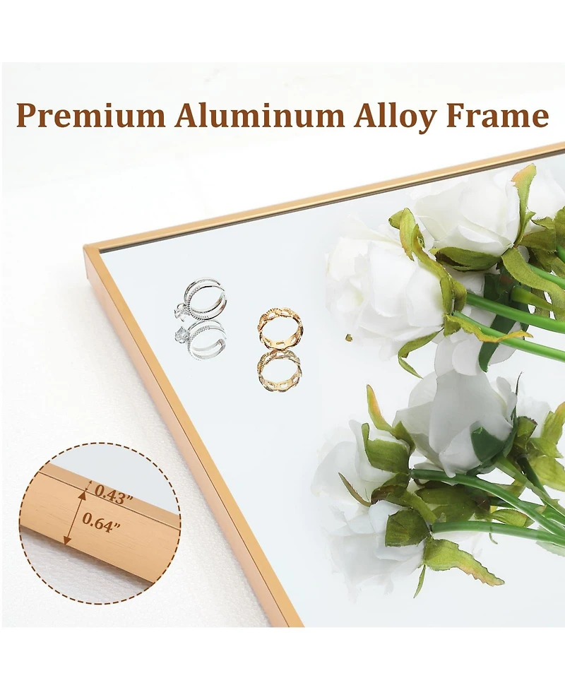 Homfan Full Length Mirror 71" x 31", Large Floor Mirror Free Standing, Full Body Mirror for Bedroom Living Room Gym, Mirror