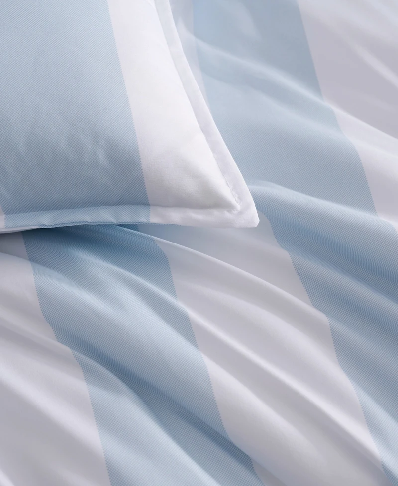 Tommy Hilfiger Berkeley Stripe Washed Microfiber 3-Pc. Comforter Set, Queen