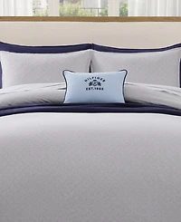 Tommy Hilfiger Trellis Flag Cotton Reversible 3-Pc. Duvet Cover Set