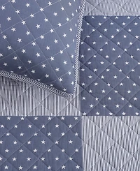 Tommy Hilfiger Ithaca Stargaze Patchwork Cotton Reversible 3-Pc. Quilt Set, King