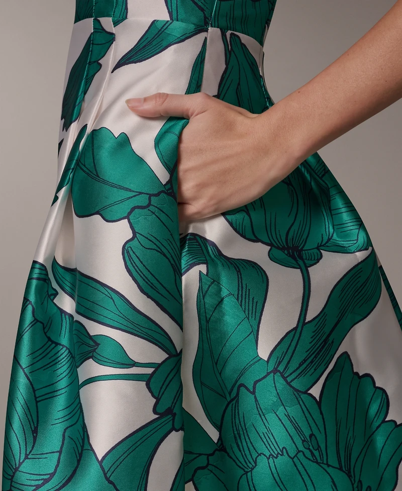 Donna Karan New York Women's Fit & Flare Midi Dress