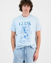 Guess Men's Coastal City Cotton Graphic Crewneck T-Shirt