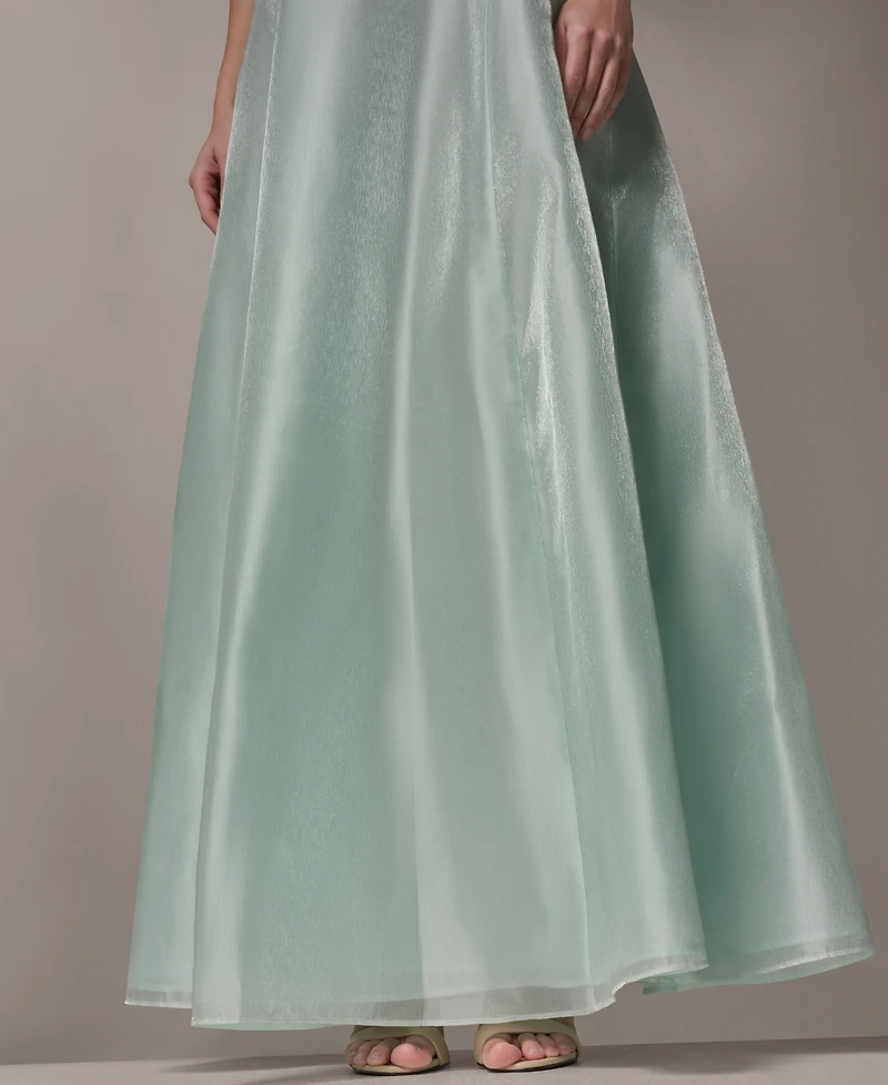 Donna Karan New York Petite One-Shoulder Ball Gown