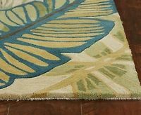 Kas Sparta Nassau 3154 Ivory/Teal 2'6" x 10' Runner Area Rug