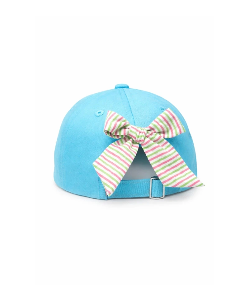 Bits & Bows Girls Little/Big Sea Turtle Bow Baseball Hat