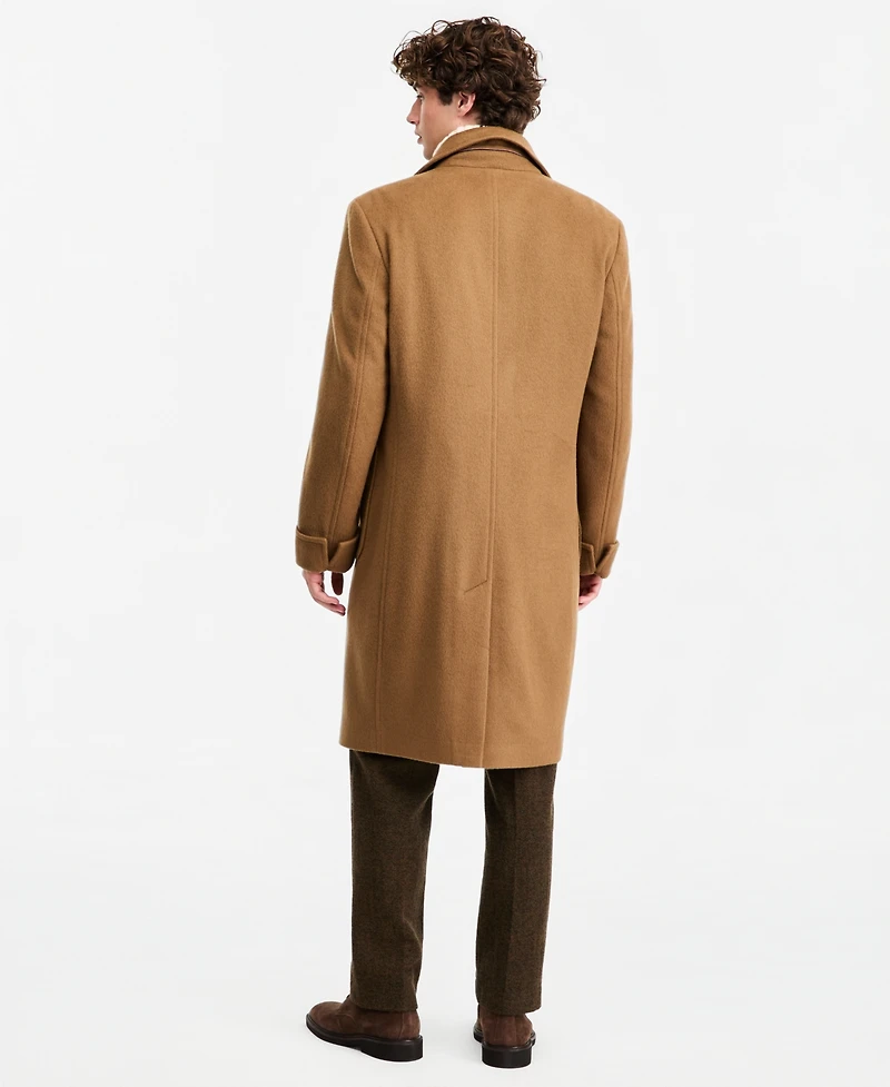 Tommy Hilfiger Men's Solid Wool Blend Modern-Fit Overcoat
